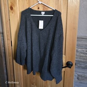 NWT Womens A New Day Dark Grey Tunic Size 3xl